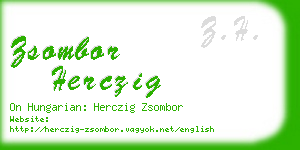 zsombor herczig business card